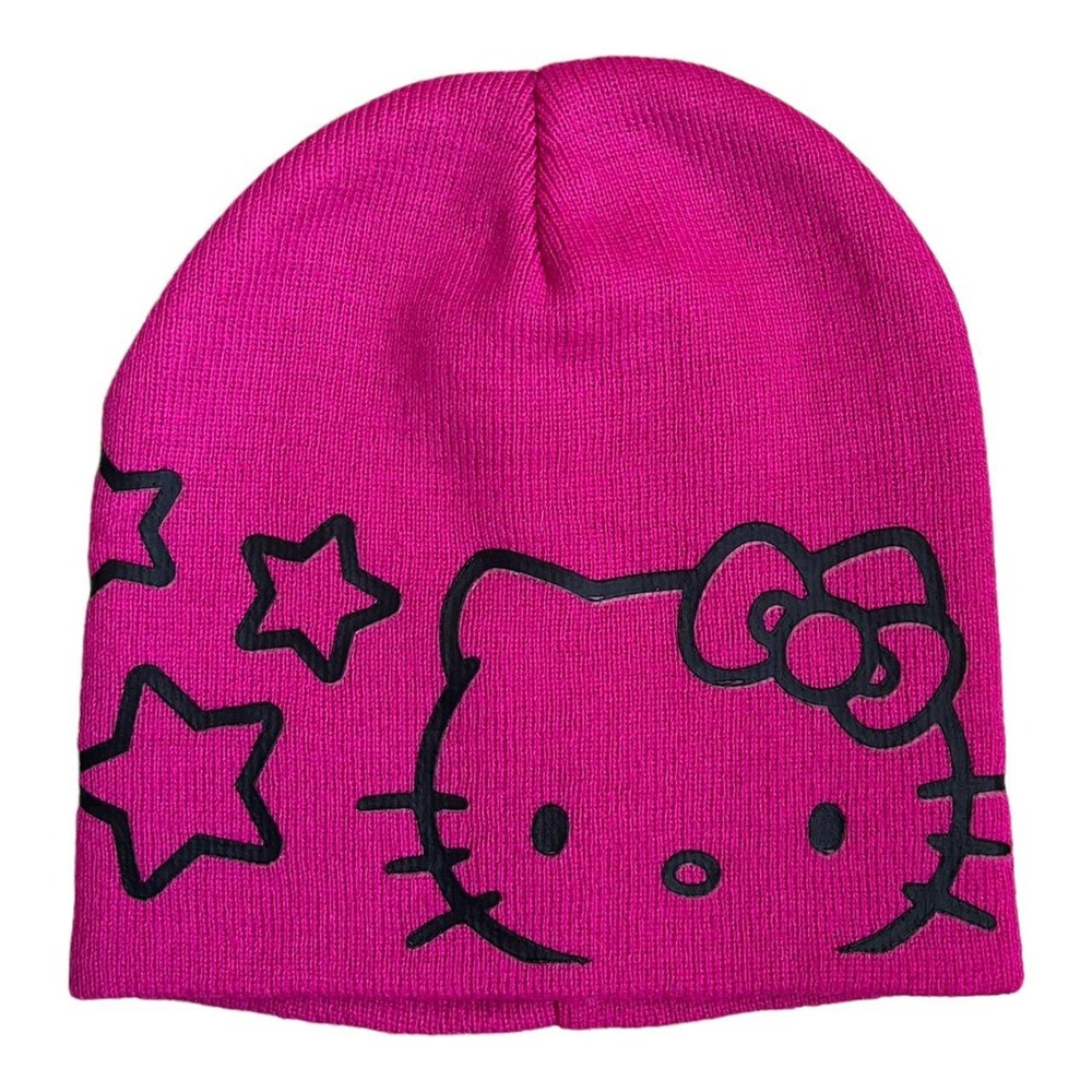 Hello kitty hot pink star beanie